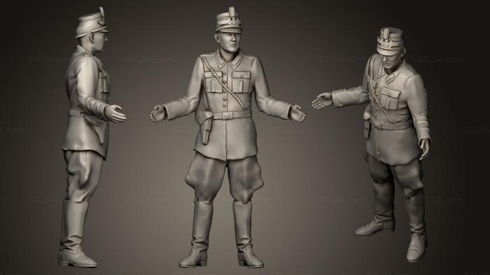 Статуэтки военные (Человек, STKW_0129) 3D модель для ЧПУ станка